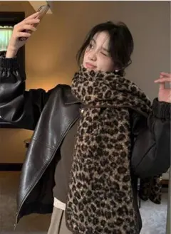 《大人気》レオパード柄 ストール 大判 ヒョウ柄 オールシーズン 冬春コーデ