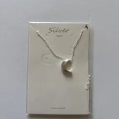 シルバー925 月型ペンダントネックレス