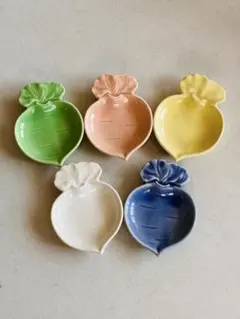 根菜型陶器皿5枚セット