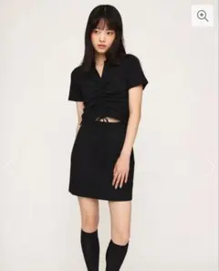 SLY SHIRRING SKIPPER ワンピース サイズ1黒のサムネイル