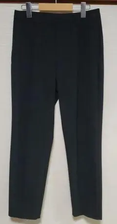 GU　ウォッシャブルテーパードパンツ　黒　Lサイズ