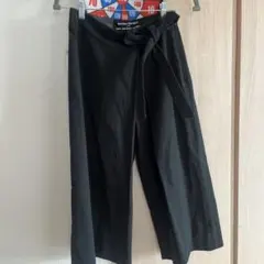 BANANA REPUBLIC リボン付きガウチョパンツ ブラック 2号