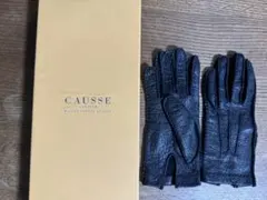 GANTIER CAUSSE ペッカリー レザーグローブ ブラック 7.5 - メルカリ