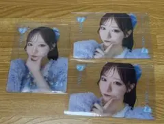 FRUITS ZIPPER 真中まな　クリアトレカ　３枚