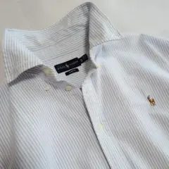【極美品】ラルフローレン ストライプBDシャツ XL ユニセックス