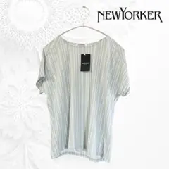 【新品】NEWYORKER カットソー ニューヨーカー ミントグリーン 涼しいのサムネイル