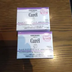 キュレルエイジングケアフェイスジェルクリーム　さらっとするのにしっとり2個