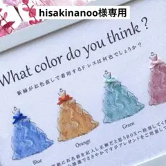 hisakinanoo様専用 ④ドレス色当てクイズ 投票ボックス BOX