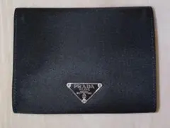 PRADA ブラックレザー 名刺入れ - メルカリ
