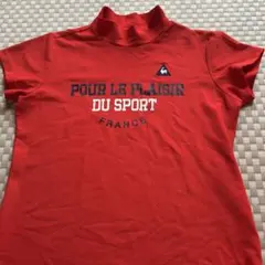 le coq sportif ✨モックネック 半袖Tシャツ レッド‼️のサムネイル