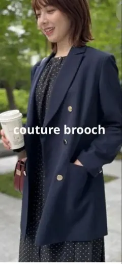 couture brooch ダブルブレスト メタルボタンジャケット