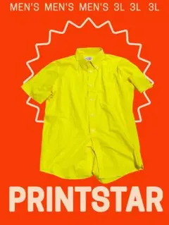 PRINTSTAR 半袖シャツ 3L イエロー