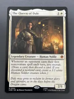 MTG 日本語版 「谷間の国の王妃」 ボーダーレス ホビット - メルカリ