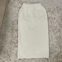 GU ヘビーウェイトスウェットナロースカート S オフホワイト