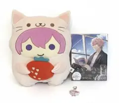 すとぷり　さとみめもりー&ぬいぐるみクッション&アクリルキーホルダー　セット