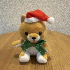 芝犬　しば犬　豆柴三兄弟 クリスマス　マスコット　ストラップ　ぬいぐるみ