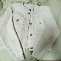 GRL ゴールドボタンショート丈ニットカーディガン ［an1347］