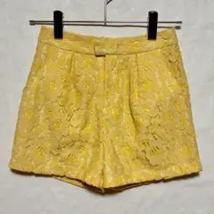 ラボラトリーワーク 総レース ショートパンツ 裏地あり 黄色 Mのサムネイル
