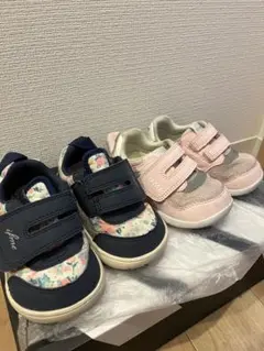 ifme スニーカー ネイビー/ピンク