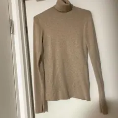 Mila Owen ベージュ タートルネック ニット