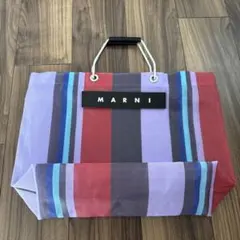 MARNI ストライプバッグ ロイヤル