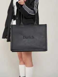 Darich ロゴレザートートバッグ BLK