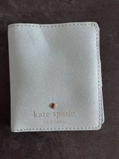 kate spade 二つ折り財布 ミントブルー
