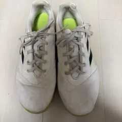 adidas サッカーシューズ ホワイト ブラック 蛍光イエローのサムネイル