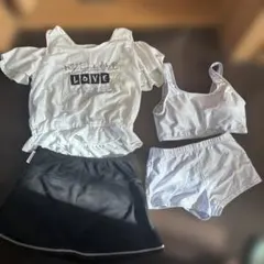 NICE CLAUP 女の子　水着　150 ４点セット