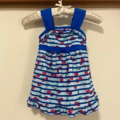 120 女の子用ワンピース水着 さくらんぼ柄