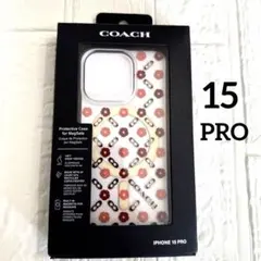 新品COACH⭐️iPhone 15 スマホケース　クリア　花柄のサムネイル