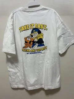 WEGO ロゴプリント 半袖Tシャツ ホワイト M