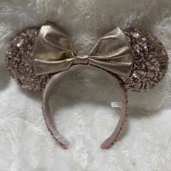 ミニー耳デザイン カチューシャ ピンク　ディズニー