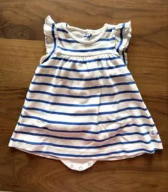 【12m74cm】PETIT BATEAUプチバトー 半袖ワンピース ロンパース