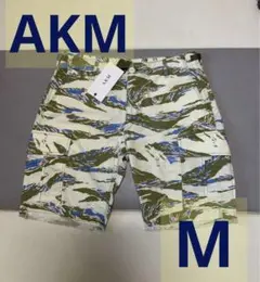 【未使用】AKM コットンストレッチグログランタイガーカモショートパンツ （M）のサムネイル