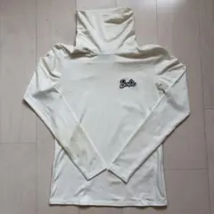 Barbie golf タートルネックシャツ サイズＯホワイト　パーリーゲイツ