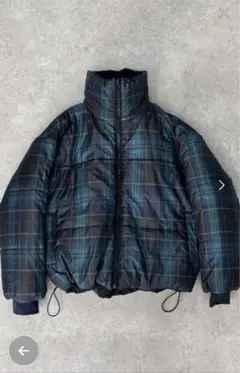 チェックダウンジャケット ダウンジャケット