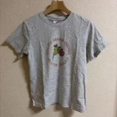 【Kijun】半袖 鳥Tシャツ グレー Lサイズ