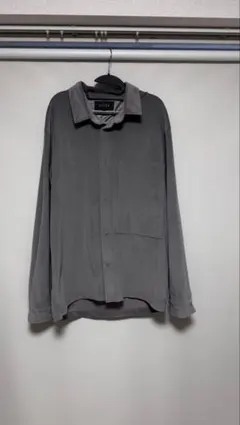 AIVER フェイクスエード シャツ グレー Lサイズのサムネイル