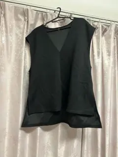 新品未使用！黒 ノースリーブ チュニック Lサイズ