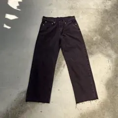 Levi’s 565 ’97 ルーズストレートデニム ダークパープル カットオフ
