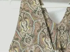 【最終お値下げ】コーデュロイ　ペイズリー型　サロペット