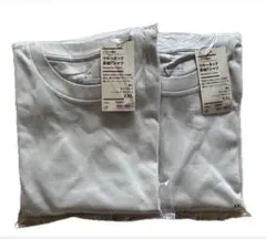 新品　無印良品　スムース編み　クルーネック長袖Tシャツ　2枚