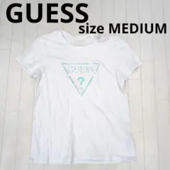 255○ GUESS ホワイト Tシャツ MEDIUM