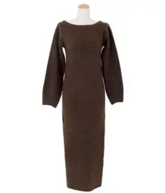 スパンコールマキシニットワンピース　アンビエント