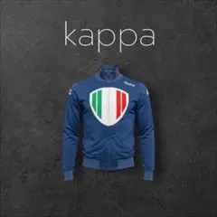Kappa イタリア 刺繍ワッペン ジャージ M ネイビー グリーンレッド