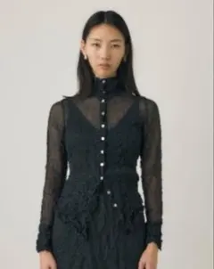 【M_】RE POLYESTER WRINKLED シャツ