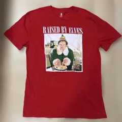 Elf RAISED BY ELVES Tシャツ XL レッド