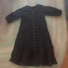 H&M ブラック シャツワンピース 半袖