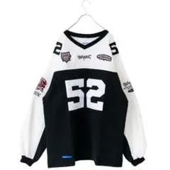 52プリント入り長袖トレーナー